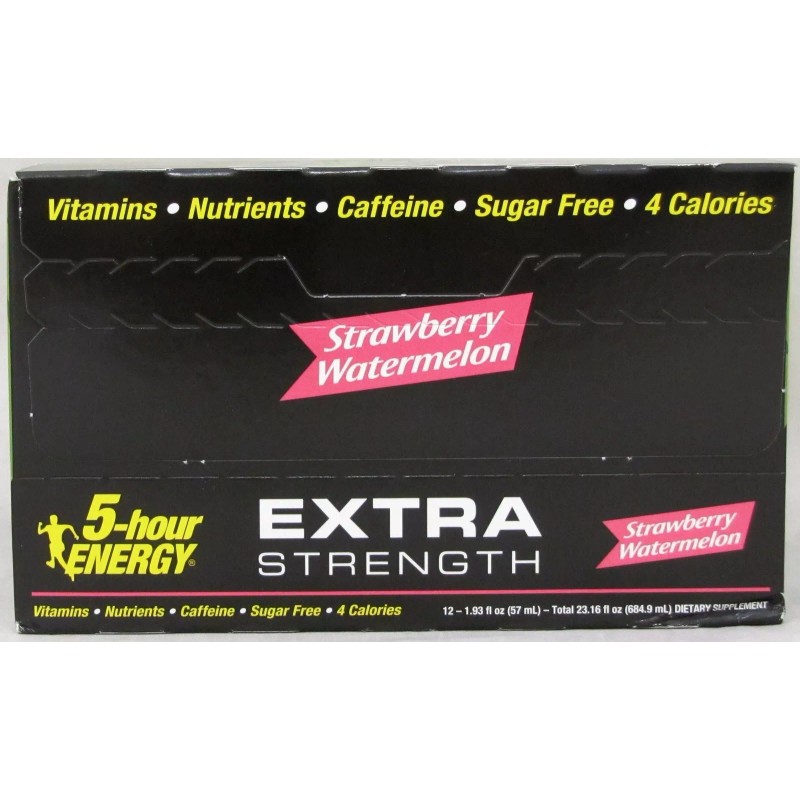5-hour ENERGY 5 Hour Energy Strawberry Watermelon Extra Strength Shots