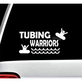 Tubing Warriors Inner Tube Decal Sticker for Car Window 8.0 Inch BG 434