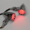 Unbranded 2X Chrome Motorcycle LED Turn Signals RED Light Brake