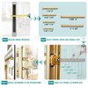 MaxxGeek Flat Slot Storm Door Handle Complete Set, Mortise Keyed