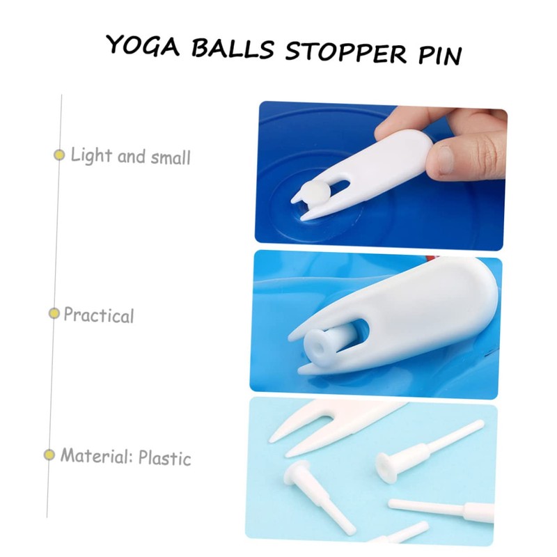 Mikinona 1Set Inflatable Yoga Balls Replacement Tools with Stopper Remover