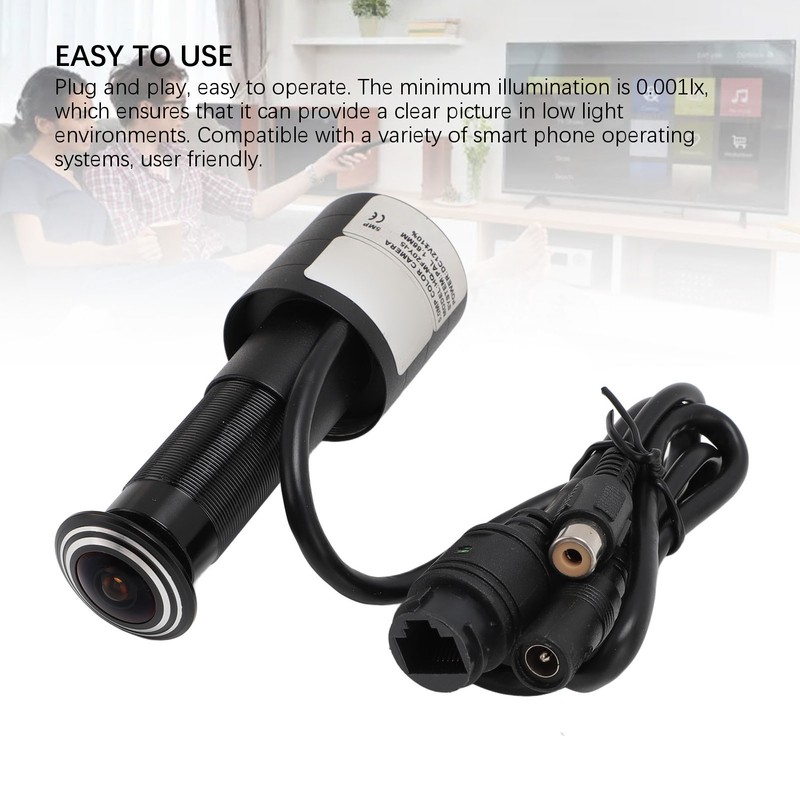 Door Peephole Camera 5MP HD High Sensitivity CMOS Image Sensor