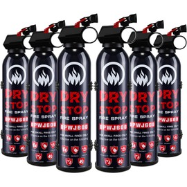 6PCS Fire Extinguisher for Home - Dry Stop Fire Extinguisher Spray, 600g Dry Chemical Fire Extinguisher for Kitchen, Car & Home | Portable, Fights Grease, Electrical & Vehicle Fires