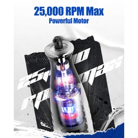 AVID POWER Cordless Rotary Tool 2.0 Ah 8V Rechargeable Rotary Tool, 4 Front LED Lights, 5 Speeds, 60 Pcs Rotary Accessories with Bag for Carving, Engraving, Sandng, Polishing and Cutting - Grey