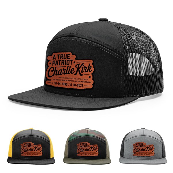 Memorial Charlie Kirk Hat, A True Patriot Hat,168 Style Trucker