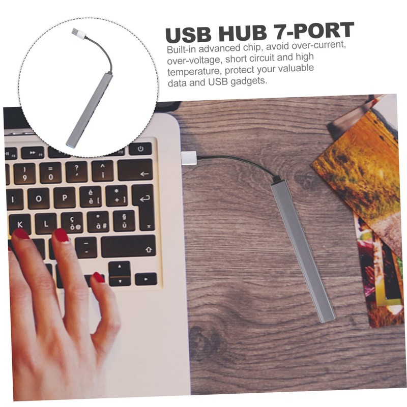 Operitacx Port USB Hub High Speed USB Adapter for Laptop