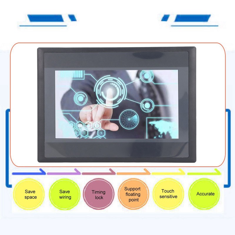 HMI Touch Screen 7in TFT LCD Display PLC Control Screen