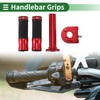 X AUTOHAUX 7/8" 22mm 15/16" 24mm Motorcycle Hand Grips Cover