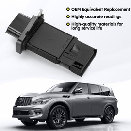 Mass Air Flow Meter MAF Sensor 22680-7S000 AF10141 MAF0031 for Infiniti G35 G37 QX56,Nissan 350Z 370Z Altima Maxima Frontier Murano Titan Xterra and Suzuki Equator Multiple Models and Years