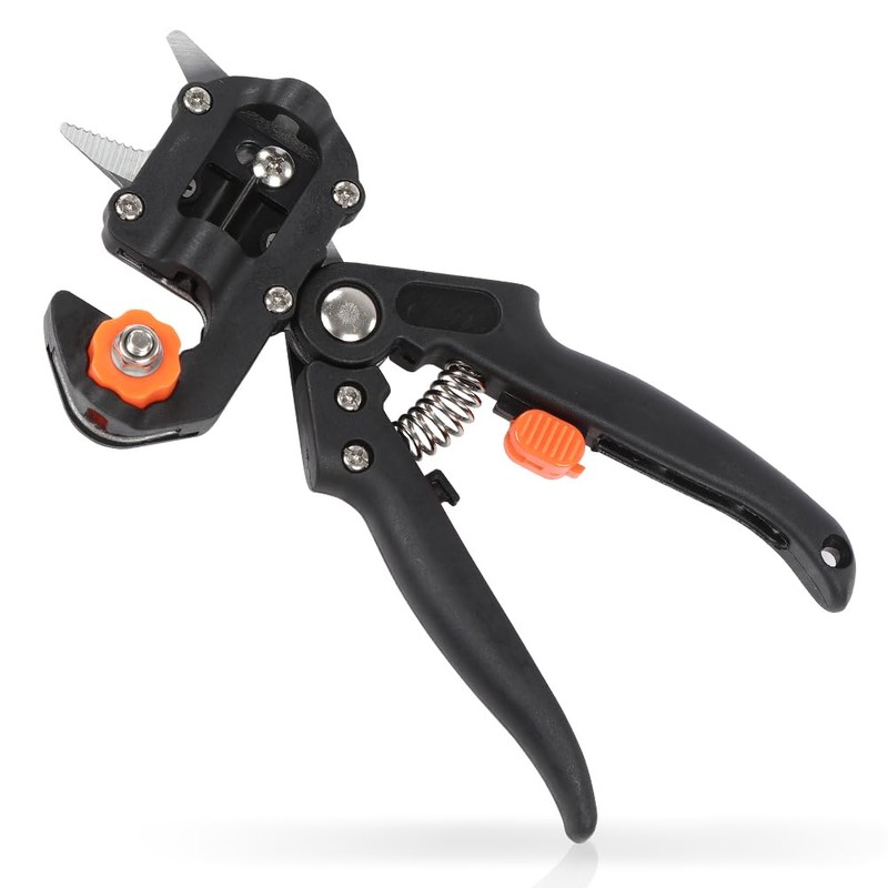 CROSSDESIGN 2-in-1 Garden Tree Grafting Knife Pruning Pruner Scissors Cutting