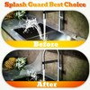 2Pcs Shower Splash Guard,Self-Glue Shower Splash Guard for Bathtub, Integral