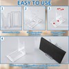 15Pcs Clear Plastic Display Stand, Two Part Adjustable Clear Acrylic