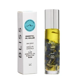 Summer Salt Body Essential Oil Roller 24K Gold Bliss Sodalite 10ml
