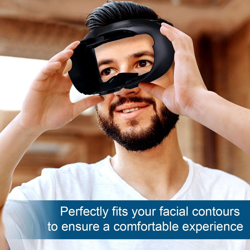 Facial Interface for Meta/Oculus Quest 3, Sweat-Proof Breathable Cooling Face