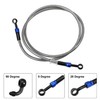 X AUTOHAUX Brake Hose AN3 28 90 Degree M10 Motorcycle