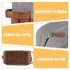Stylish Men’s Toiletry Bag – PU Leather Base & Canvas