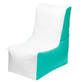 Ocean-Tamer Wedge Marine-Boat Bean Bag, White-Seafoam (Small)