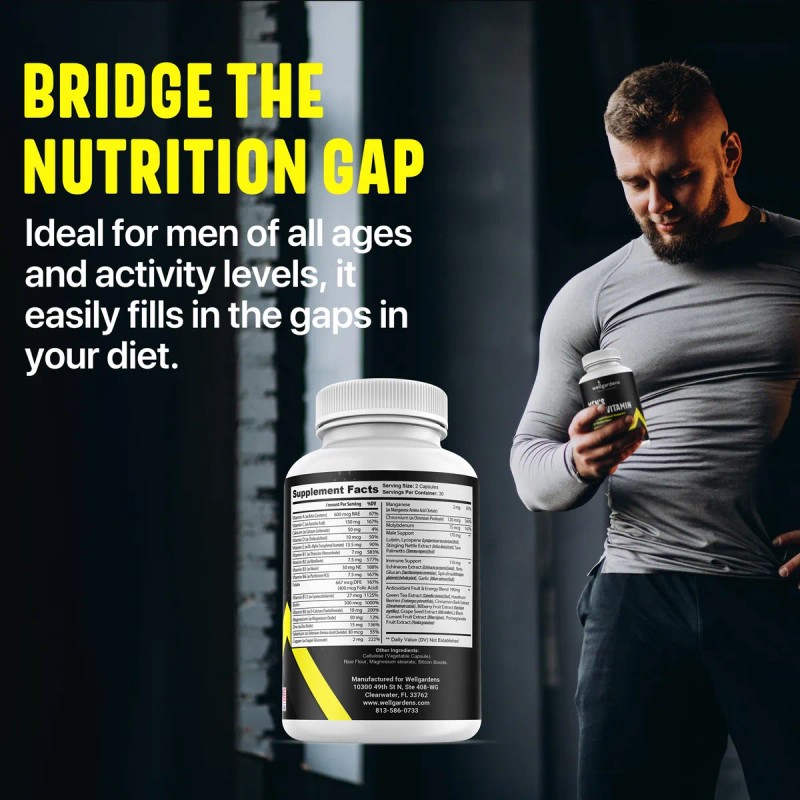 Multivitaminico Puro Para Hombres 60 Cápsulas