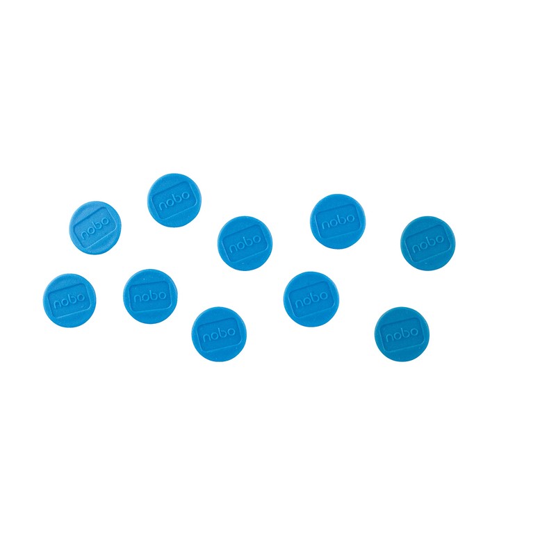 Nobo Magnetic Whiteboard Magnets, 13 mm, Pack of 10, Coloured,