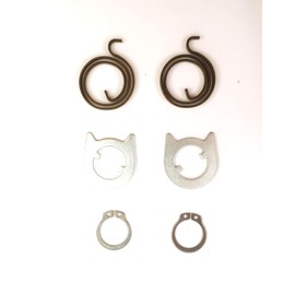 FixitFlo Door Handle KIT for Repairs of 2 Springs 2.5 Turns x 3mm Thick, 2 Cam Washers and 2 Circlipss (KIT 3, ONE KIT)