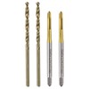 sourcing map Metric Tap & Drill Bit Set, 2pcs M2.5