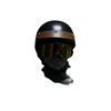 CellDesigns Leather Peak Visor for 3 Snap Open Face Helmet