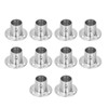 10Set Flanged Holder Base Thicken Stainless Steel Closet Rod Tube