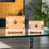 HMF 6414-51 Spardose aus Holz mit Schloss | 23,5 x