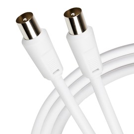 Maplin TV Aerial Cable 2M Coaxial Cable RF Male to RF Male
