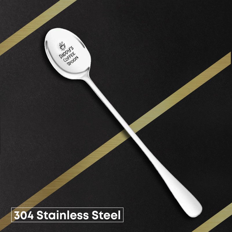 Fathers Day Gift for Dad Thoughtful Coffee Spoon 'Daddy's Coffee'