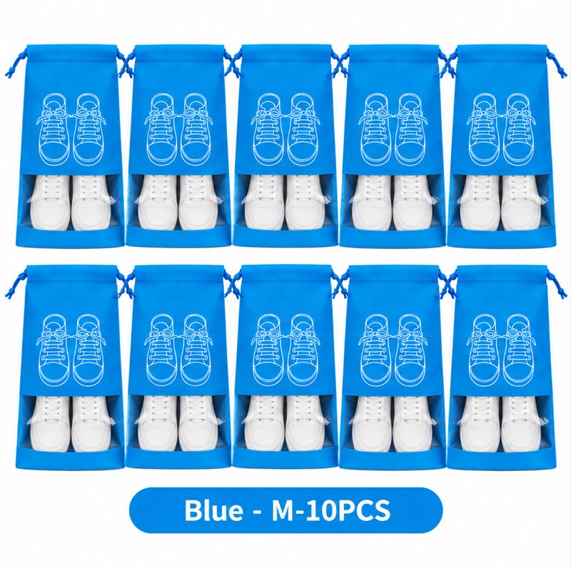 Non-Woven Shoe Storage Bags for Travel & Closet Organization –