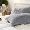 Uhamho Set of 2 Faux Fur Throw Pillow Covers Soft