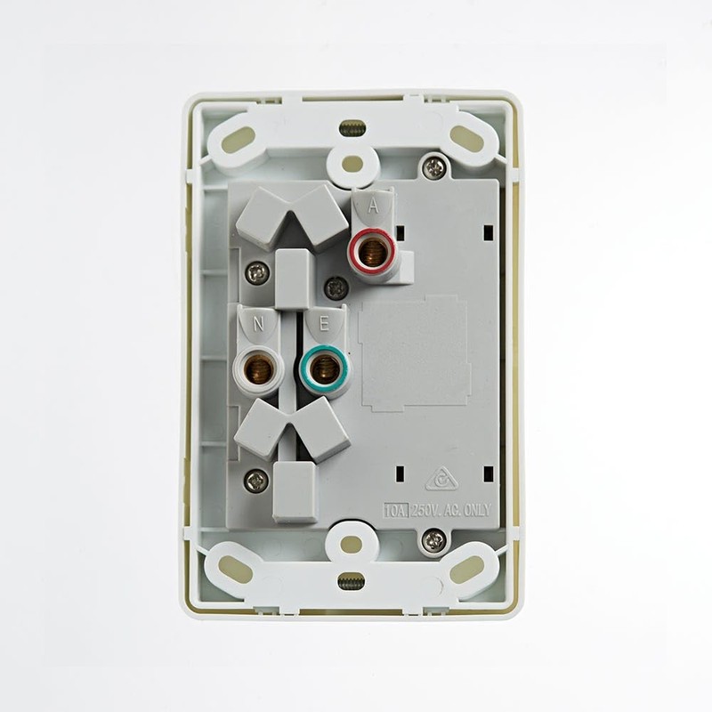 4C | Classic Double Power Point 250V 10A - Vertical