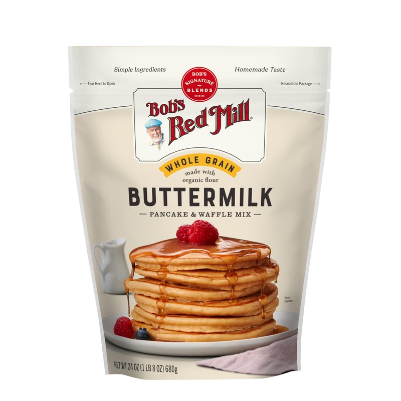 Bob's Red Mill Organic Buttermilk Pancake & Waffle Mix, 24oz