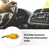 RED WOLF Car Stereo Backup Camera Harness W/RCA Plug for