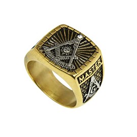 T114 Masonic Past Master Ring Mason Freemason Master of The Lodge Blue Lodge Worshipful (14)