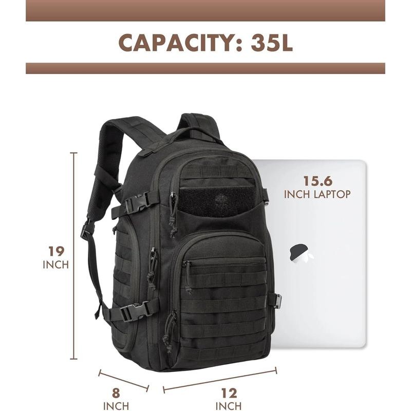 Tactical Laptop Backpack Military Backpack for Men Black Tactical Bag