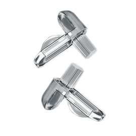 AUXBC 5mm/0.19" Clear Shelf Pins, Shelf Support Pegs, Cabinet Closet Shelving Glass Clamp, Replacement Fixing Locking Plate Brackets for Cabinet Furniture Kitchen Bookcase Closet, 30pcs