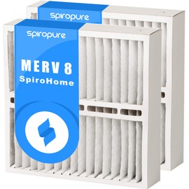 SpiroPure 21x26x5 MERV 8 Trane/American Standard BAYFTAH26M Aftermarket Filters (2 Pack), White