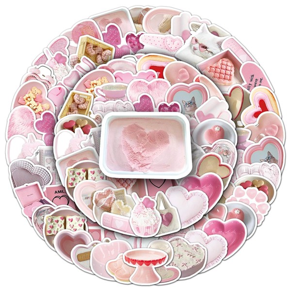 50 Packs Love Stickers Water Bottles Laptop Phone Motorcycle Computer