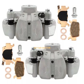 M MATI 4pcs Front + Rear Brake Calipers w/pads for Honda Pioneer 1000 1000-5 2016-2023