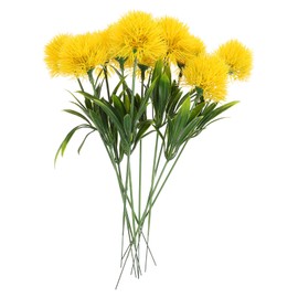 Yardenfun 10pcs Faux Dandelion Flowers Simulation Bouquet for Home Decor Wedding Party Realistic Artificial Dandelions Fake Flower Arrangement Easy to Maintain