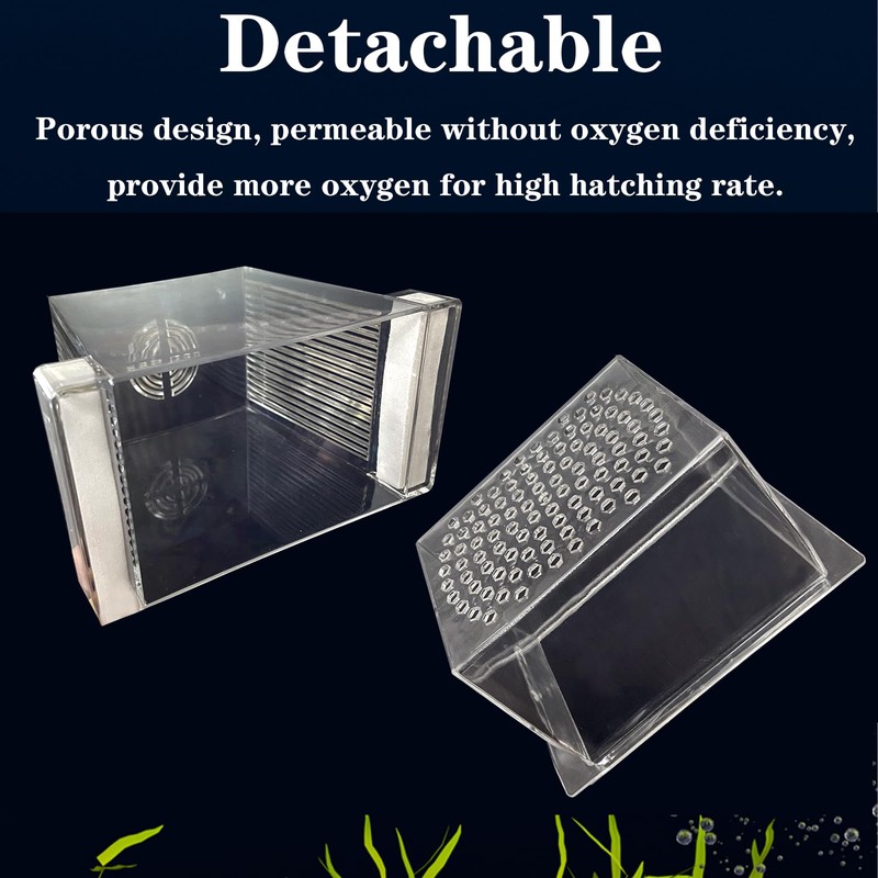 WEAVERBIRD Aquarium Fish Breeder Box, Acrylic Fish Isolation Breeding Box,