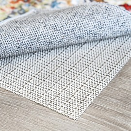 Non Slip Rug Underlay 150x250 cm Rug Pads for Wooden Floors, 5x8 Feet Rug Pad Gripper for Area Rugs, Under Carpet Anti Skid Mat,White, Keep Your Rugs Safe and in Place