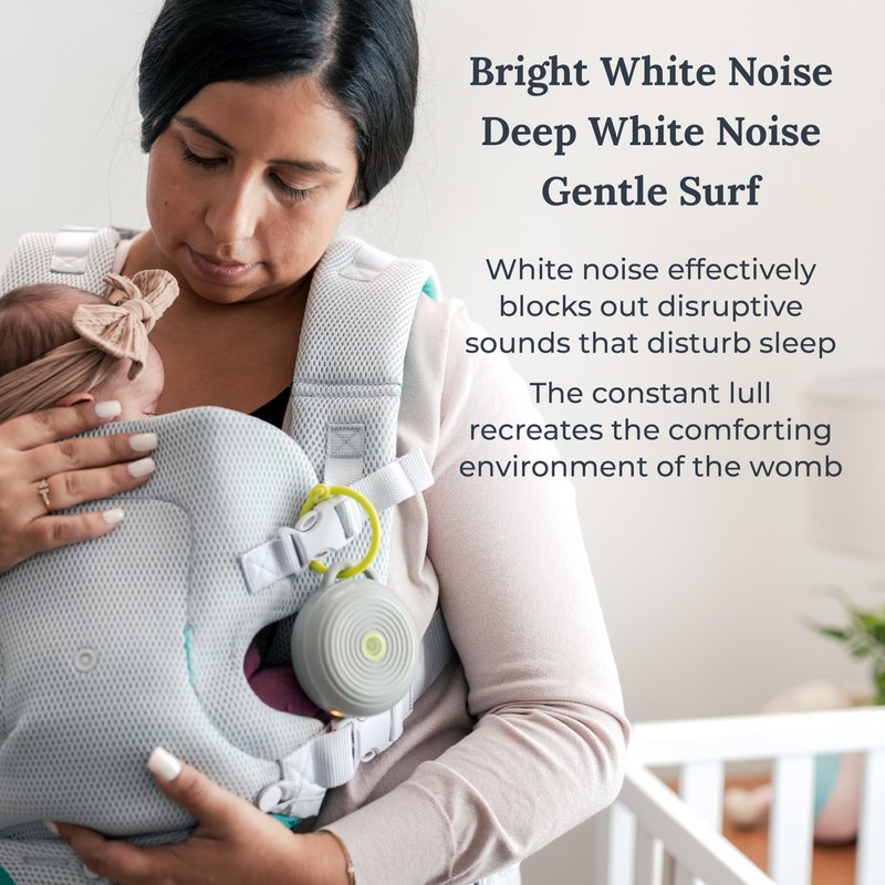 Marpac Portable Baby Sound Machine with Night Light and White