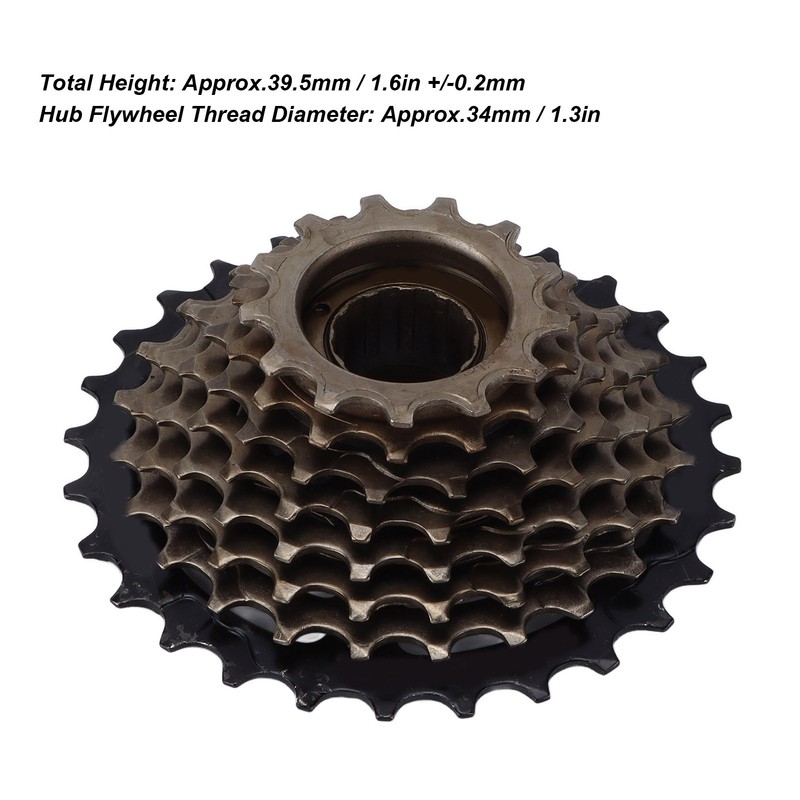 8/24 Speed Mountain Bike Bicycle 13‑28T Freewheel Nickel Plating Processing
