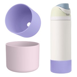 Silikon Wasserflasche Boot für Owala 32oz, 2Pcs Silikon-Stiefel für Owala Flask Wasserflasche, Schutzsilikon Bodenstiefel für Owala 32Oz, schützende Flasche unten Abdeckung Basis, für Owala FreeSip