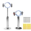 AKIHISA 2 Pcs 1-37/64 Inch Ceiling Mount Pipe Support,Adjustable 304
