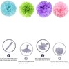 We Moment Zone Pack of 12 Paper Pompoms Set, Blue