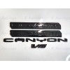 GMC Overlay 4PCS Gloss black Door Rear Elevation Canyon V6